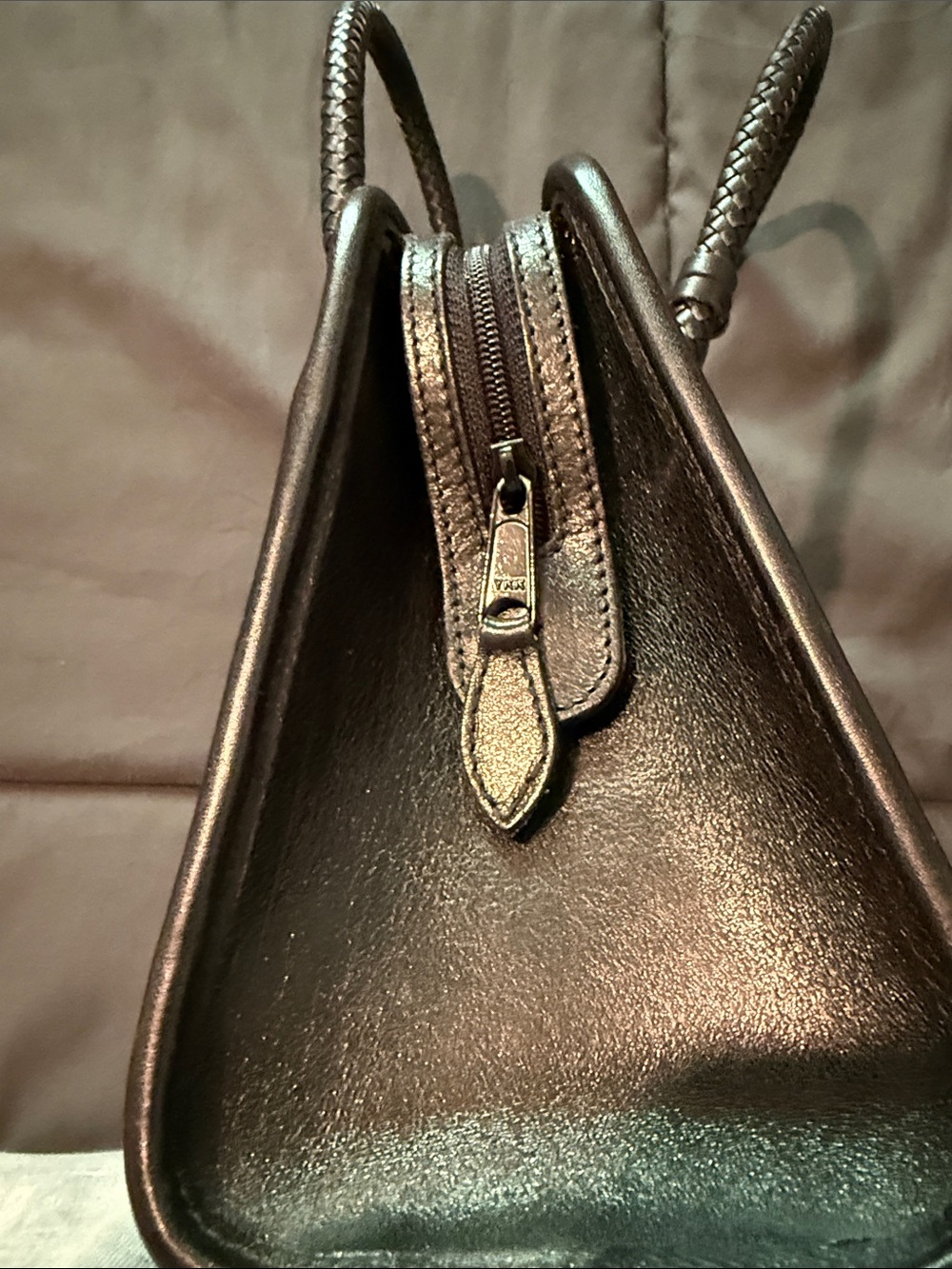 Brighton “Chantilly” Black Leather Top-Handle Satchel - Picture 10 of 15